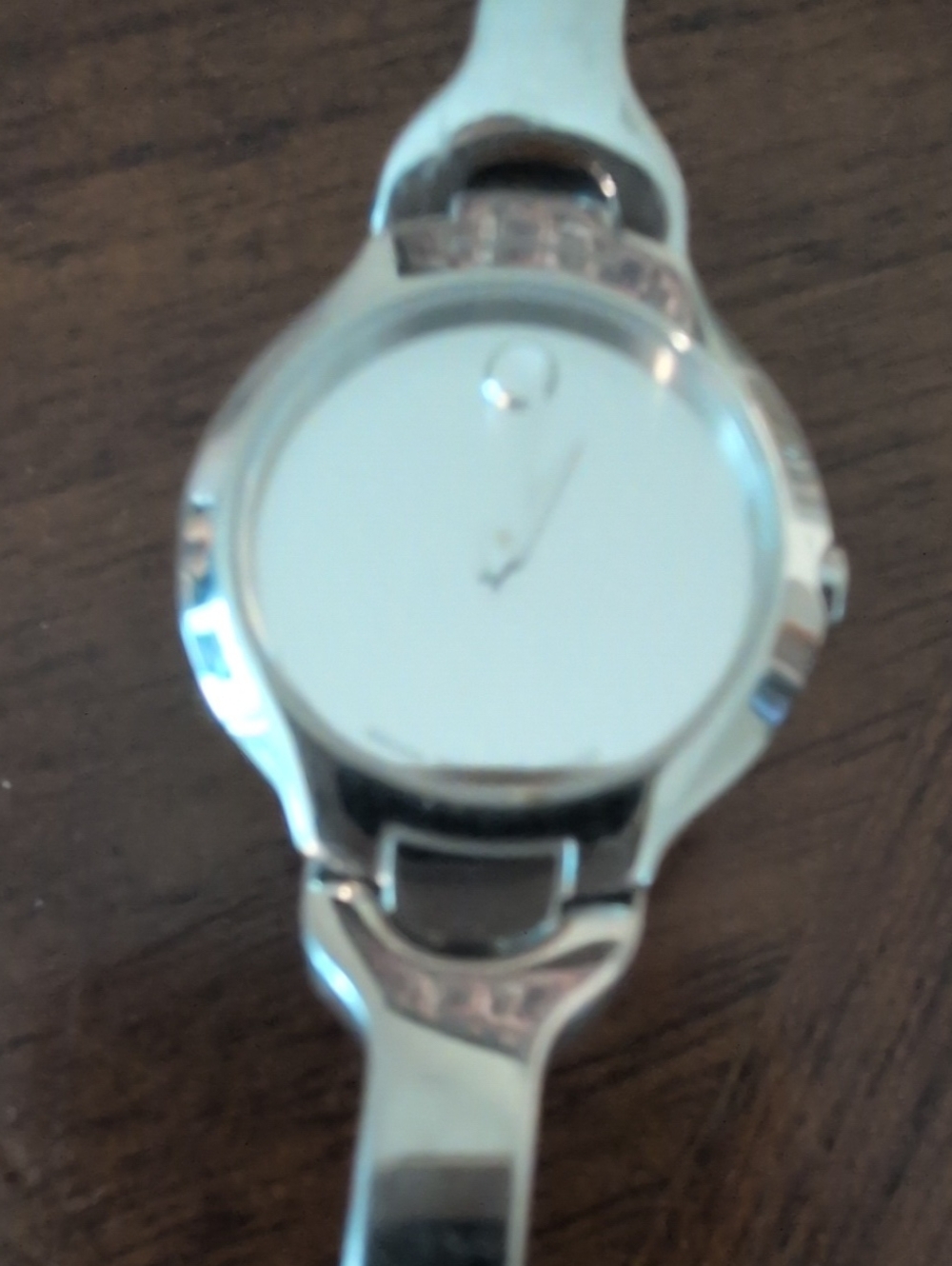 Movado Polished Silver Tone Women's Bracelet Watch